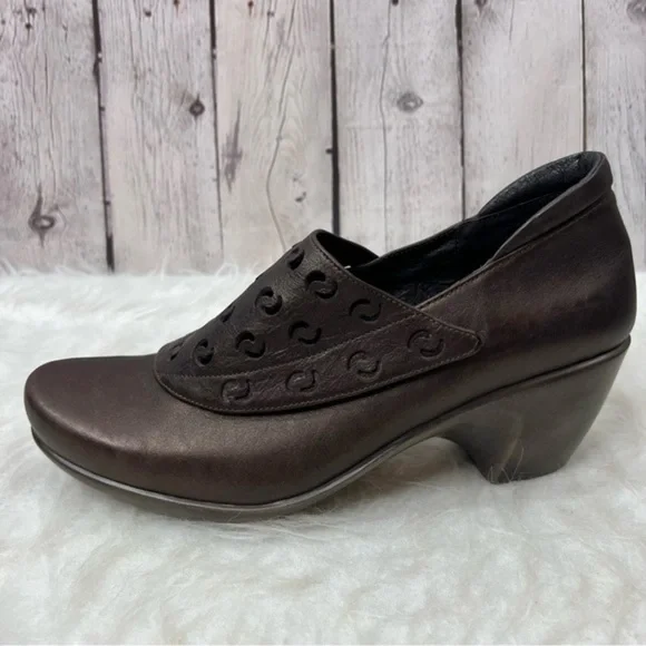 Naot Precious Brown Leather Bootie 10 - Picture 9 of 13